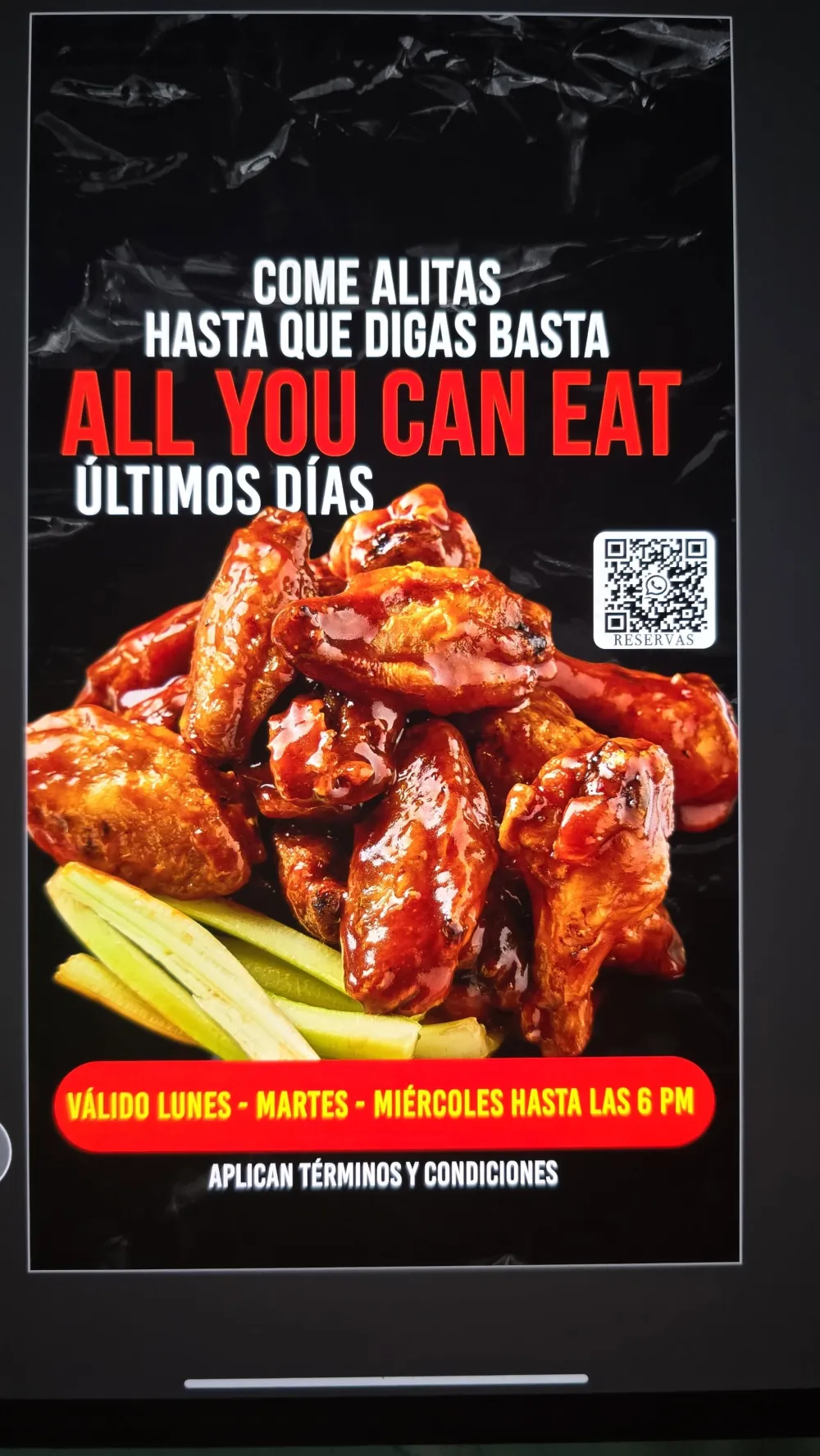 ALL YOU CAN EAT DE ALITAS REBELDES