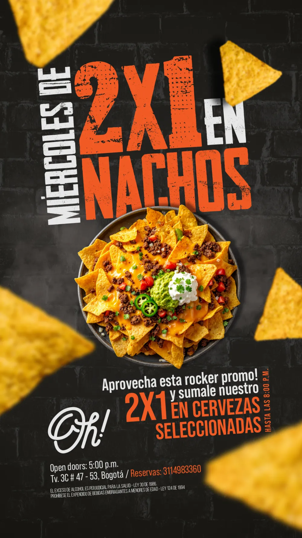 MIÉRCOLES ROCKERO  2x1 EN NACHOS
