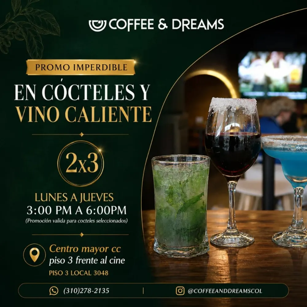 Happy hour de Cócteles & Vino caliente