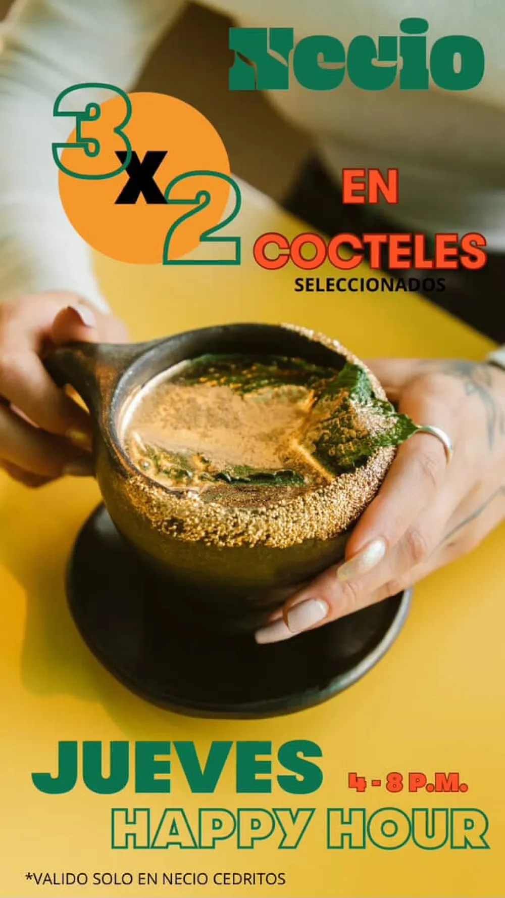 Jueves de 3x2 en cocteles