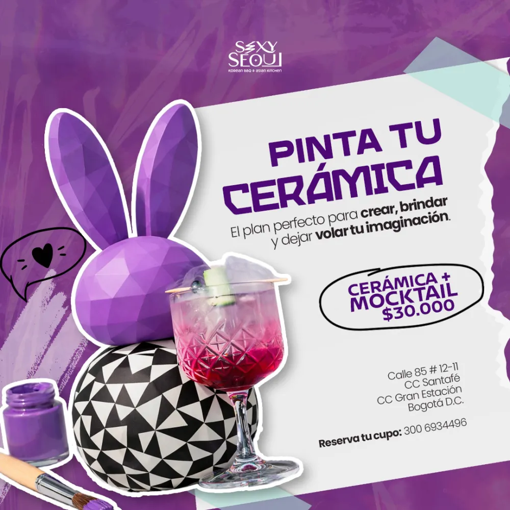 Pinta tu cerámica Crear, brindar y dejar volar tu imaginación