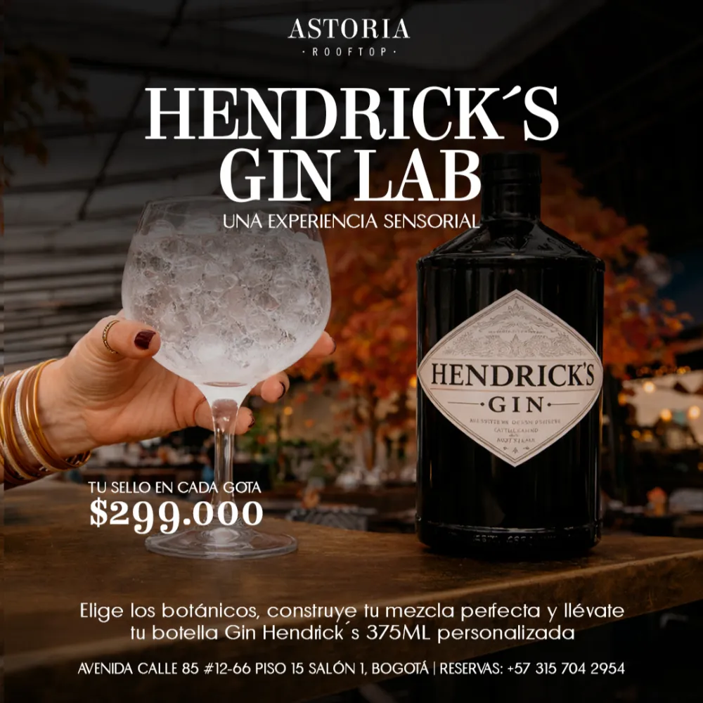 Experiencia Hendrick's Gin Lab en Astoria Rooftop