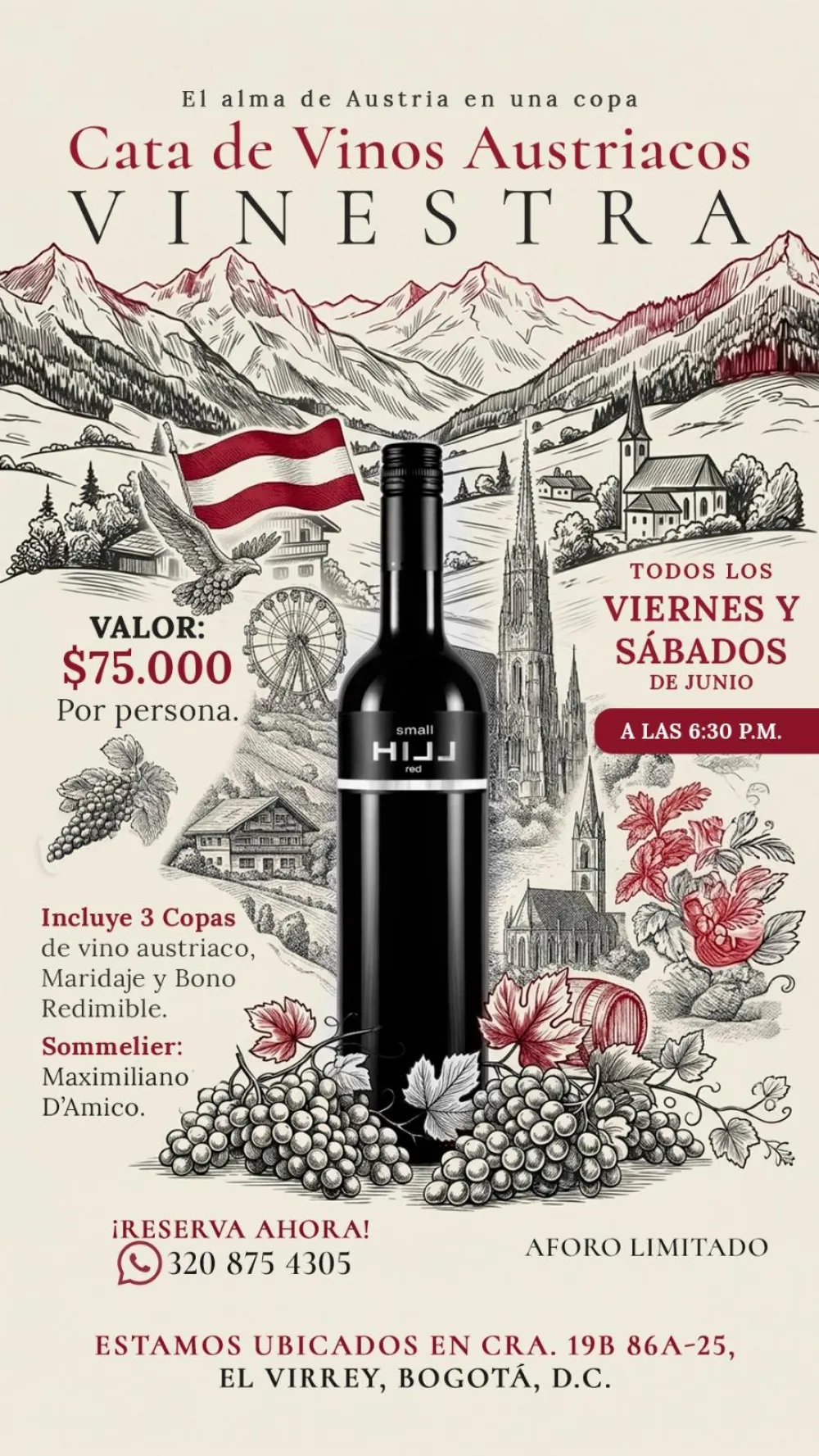 Cata de Vinos Austriacos